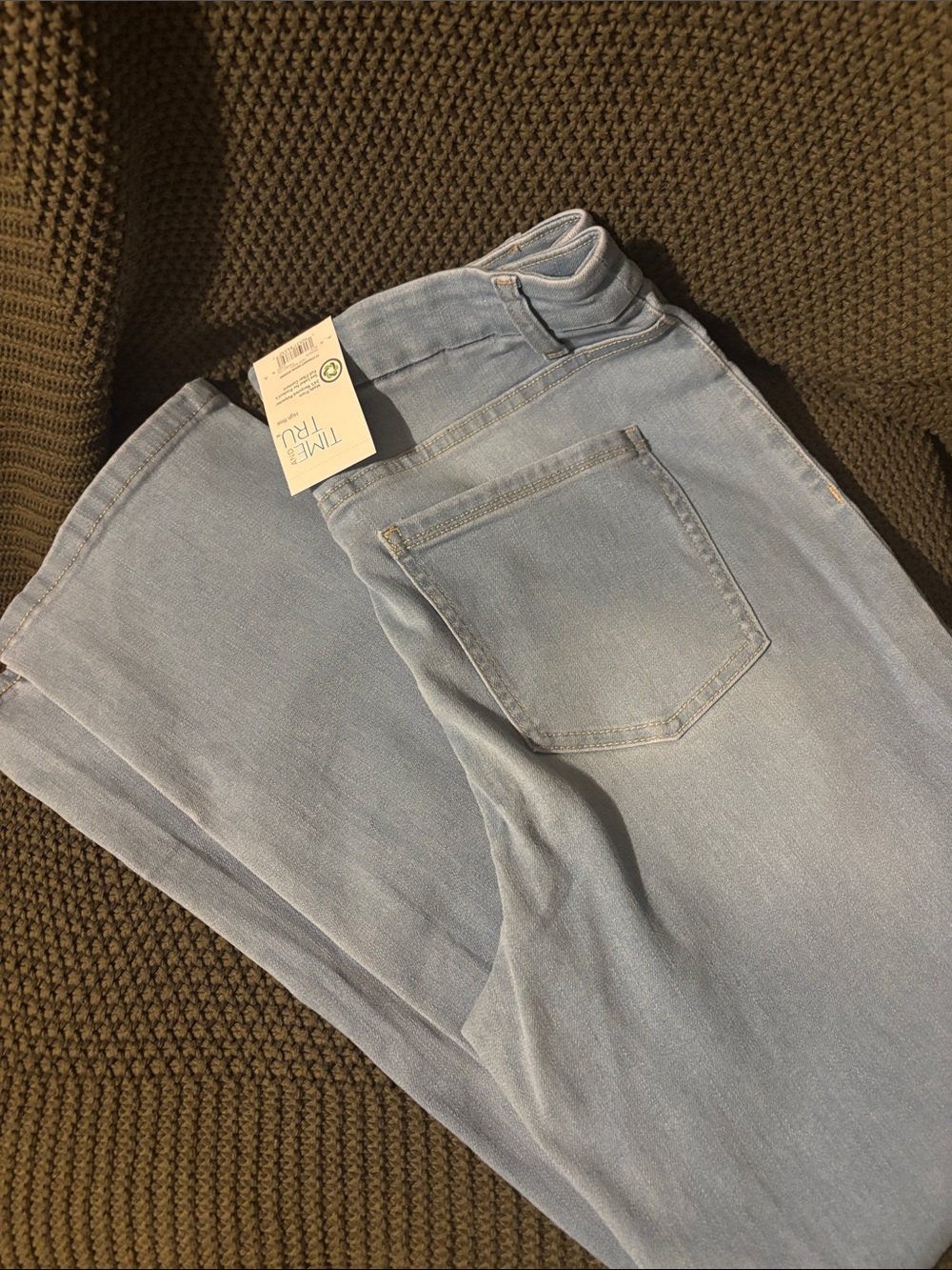 Time and Tru Women's High Rise Straight Leg Denim Jegging size M 8/10 - Picture 5 of 5
